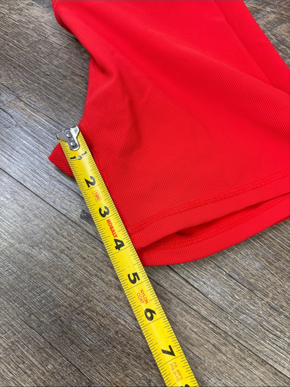 WILO The Label Red Ribbed Sports Bra & High Rise Biker Shorts Set Size S - Picture 9 of 11